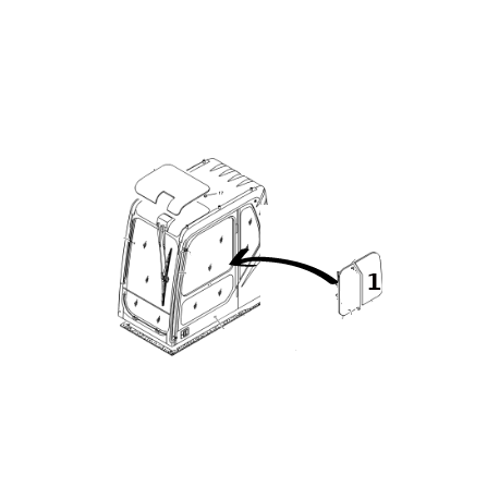 SZYBA DRZWI KOPARKA KOŁOWA/GĄSIENICOWA VOLVO EC140 240B EW140 180B 14506774
