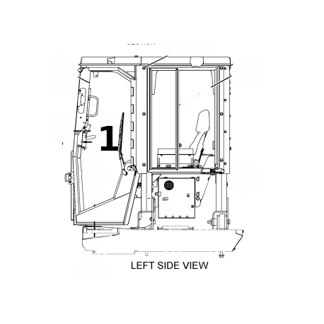 SZYBA DRZWI LEWA STRONA SPYCHARKA CATERPILLAR D5G 2134770