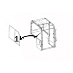 SZYBA PRAWA PRZESUWNA MINIKOPARKA JCB 48Z-1 57C-1 336/B8533