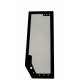 GLASS DOOR LEFTHAND TOUGHENED GREEN WITH SCREEN PRINT CVA