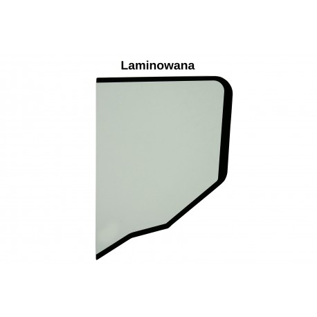SZYBA HARTOWANA ZIELONA SITODRUK CVA - TYLNA LEWA STRONA