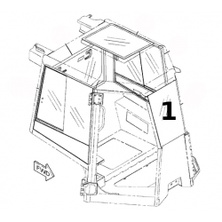 SZYBA PRZEDNIA LAMINOWANA SPYCHARKA GĄSIENICOWA CAT D5K 2476582