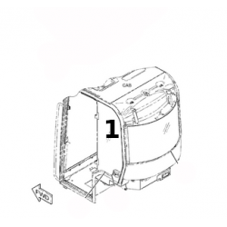 SZYBA BOCZNA ZA DRZWIAMI MINIKOPARKA CATERPILLAR 301.8 5259443