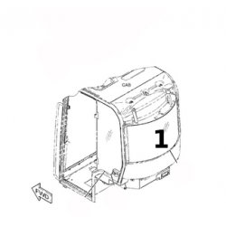 SZYBA TYLNA SITODRUK MINIKOPARKA CATERPILLAR 301.8 5259447