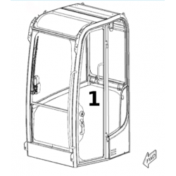 SZYBA DRZWI MINIKOPARKA CATERPILLAR 302.7D CR 3701487