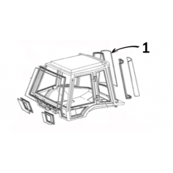 GLASS LAMINATED CLEAR CVA REAR RIGHTHAND