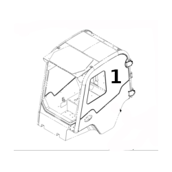 SZYBA DRZWI SITODRUK MINIŁADOWARKA/ŁADOWARKA BURTOWA JCB 190 190T 3TS 333/D4709 MINIŁADOWARKA VOLVO MC60CMCT85C 17284124