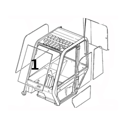 SZYBA PRZEDNIA SITODRUK ŁADOWARKA TELESKOPOWA JCB 526-55 827/30519