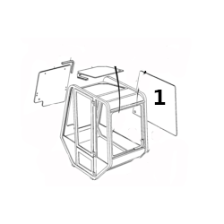 GLASS TOUGHENED CLEAR CVA RIGHTHAND