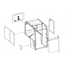 SZYBA TYLNA SITODRUK MINIKOPARKA JCB 85Z-1 85Z-2 333/W5355