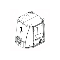 SZYBA PRZEDNIA LAMINOWANA ŁADOWARKA KOŁOWA JCB 411 427 457 333/W2416