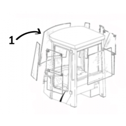 SZYBA PRZEDNIA LAMINOWANA ŁADOWARKA KOŁOWA JCB 411 416 827/30339