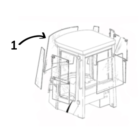 SZYBA PRZEDNIA LAMINOWANA ŁADOWARKA KOŁOWA JCB 411 416 827/30339