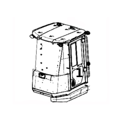 SZYBA DRZWI SITODRUK ŁADOWARKA KOŁOWA JCB 417 419 335/G9990