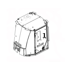 SZYBA DRZWI SITODRUK ŁADOWARKA KOŁOWA JCB 427 437 334/V6713
