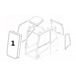 SZYBA PRZEDNIA LAMINOWANA KOPARKA GĄSIENICOWA VOLVO EC140E EC220E 14684508