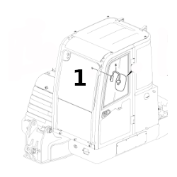 SZYBA PRZEDNIA GÓRNA LAMINOWANA KOPARKA KOŁOWA/GĄSIENICOWA/MINIKOPARKA VOLVO EW60C EC80D EC55C 14658345