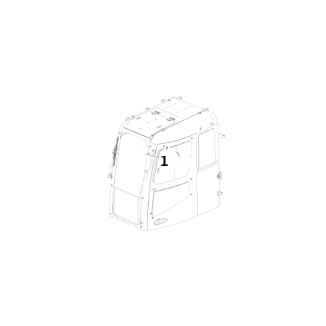 GLASS TOUGHENED GREEN CVA DOOR UPPER FRONT SLIDER