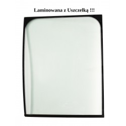 SZYBA LAMINOWANA ZIELONA SITODRUK CVA LIEBHERR (Z USZCZELKĄ )