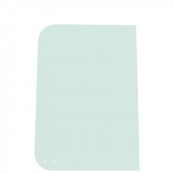 GLASS TOUGHENED GREEN CVA RIGHTHAND REAR SLIDER