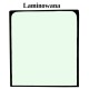 GLASS LAMINATED GREEN WITH SCREEN PRINT CVA FRONT UPPER