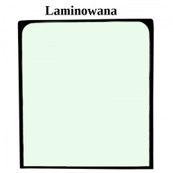 SZYBA LAMINOWANA ZIELONA SITODRUK CVA PRZEDNIA GÓRNA