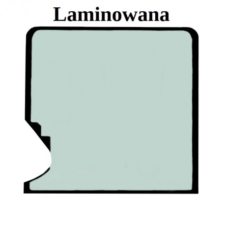 SZYBA LAMINOWANA ZIELONA SITODRUK PRZEDNIA GÓRNA