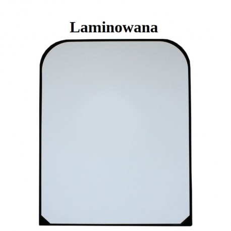 SZYBA LAMINOWANA ZIELONA Z SITODRUKIEM CVA