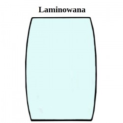 SZYBA LAMINOWANA ZIELONA SITODRUK CVA PRZEDNIA XL