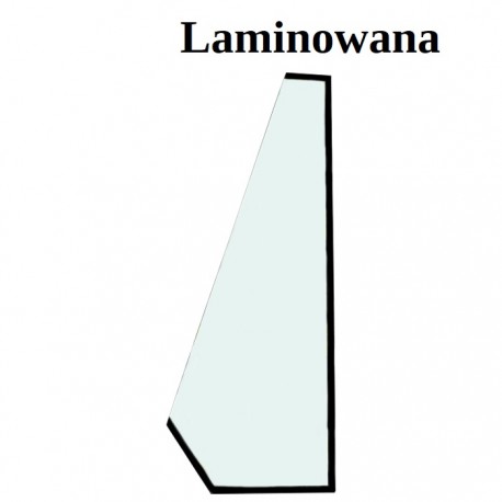 SZYBA LAMINOWANA ZIELONA Z SITODRUKIEM CVA