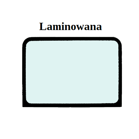 SZYBA DACHOWA LAMINOWANA KOPARKA KOŁOWA/GĄSIENICOWA LIEBHERR A904C R924C 7030318 - GRUBOŚĆ 19MM