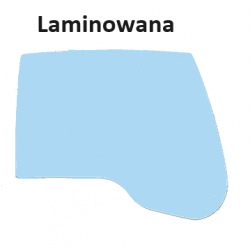 SZYBA LAMINOWANA PRAWA STRONA KOPARKA KOŁOWA/GĄSIENICOWA LIEBHERR A904C R924C 7030399DŁUGOŚĆ 1120 MM XL