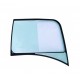 GLASS TOUGHENED GREEN WITH SCREEN PRINT FIXTURE RIGHTHAND CVA !!!-WITHOUT SLIDER GLASS!