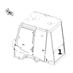 SZYBA 88.5 X 50 HARTOWANA ZIELONA CVA