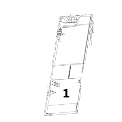 SZYBA 88.5 X 50 HARTOWANA ZIELONA CVA