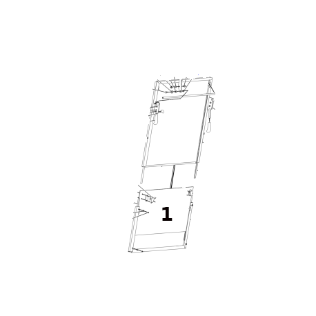 SZYBA 88.5 X 50 HARTOWANA ZIELONA CVA