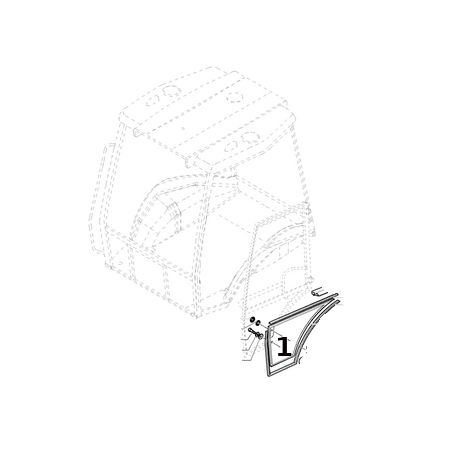 SZYBA DRZWI DOLNE LEWA/PRAWA STRONA HARTOWANA CASE 590SR NEW HOLLAND B90B MANITOU MLB625