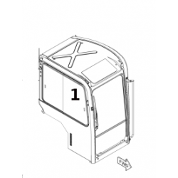 SZYBA PRAWA PRZESUWNA MINIKOPARKA CAT 303.5D CR 305.5C CR 305.5E CR 3148295