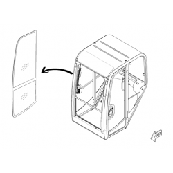 SZYBA PRAWA STRONA MINIKOPARKA CAT 301.4C 3701499